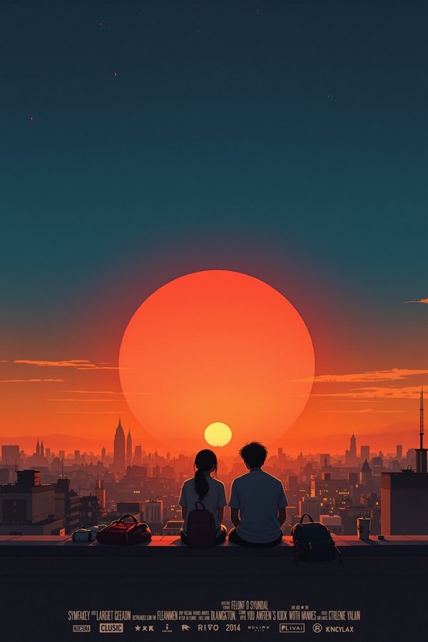 天台日落时爱情电影海报